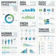 Big set of awesome infographic vector elements for business