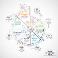 Simple Infographic vector illustration Business background N6