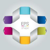 Six step banner design chart infographic N2