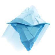 Iceberg vector icon