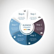 Vector circle infographic N40