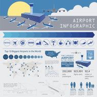 Airport air travel infographic with design elements N4