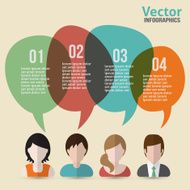 People communications flat illustration N3