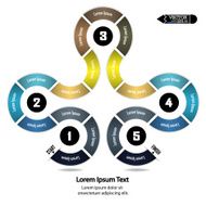 Modern colorful infographics options banner