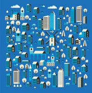 Flat colored building N2