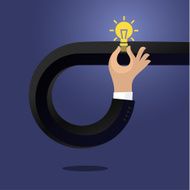 light bulb infographic concept N2