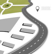 Vector path on the road N3