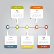 Timeline infographic layout template Vector illustration N4