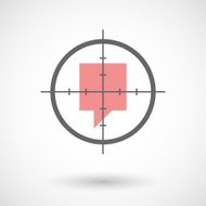 Crosshair icon with a tooltip
