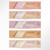 Light pink number banner N2
