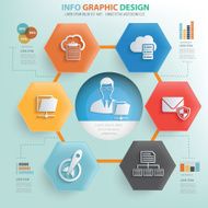 Admin web development info graphic design vector N2