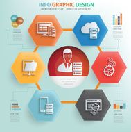 Admin software development info graphic design vector