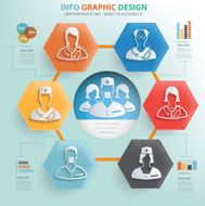 Doctor care and medical info graphic design vector