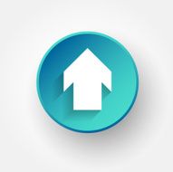 Arrow icon with shadow