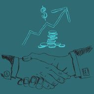 business concept flat style sketch vector illustration N2