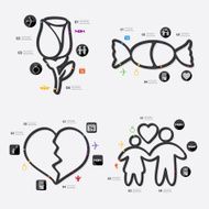 Valentine&#039;s Day infographic