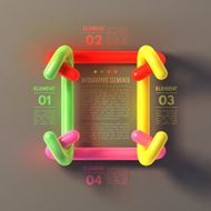 Business Infographics tube concept