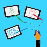 web design graphic vector illustration in flat style N2