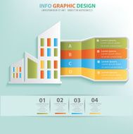 Real estate info graphic design clean vector N2