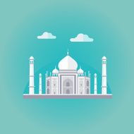 Taj Mahal Vector Illustration