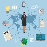 business concept businesswoman finance N2