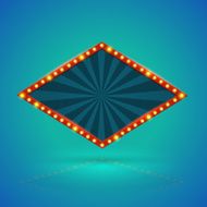 Rhombohedron retro banner