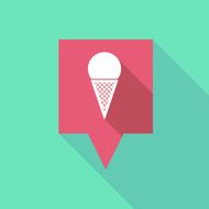 Tooltip icon with a cone ice cream