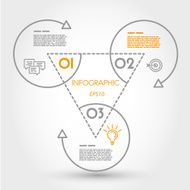 linear infographic template from rings N2