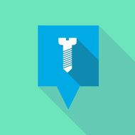 Tooltip icon with a screw