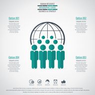 Business management strategy or human resource infographic N25