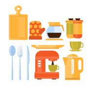 Kitchen Utensils Set Vector Illustration