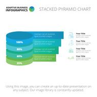 Stacked pyramid chart template N2