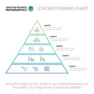 Stacked pyramid chart template 4 N2