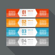 Infographics design template Business concept with 4 options N11