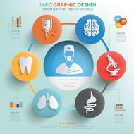 Medical concept info graphic design clean vector N2