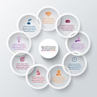 Vector rings for infographic