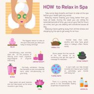 Vector relax in spa flat modern design infographic