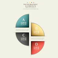vector abstract 3d paper infographics N14