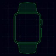 Watch vector template in futuristic ui style N2