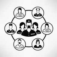 Doctor info graphic design clean vector