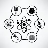 Medical info graphic design clean vector N2