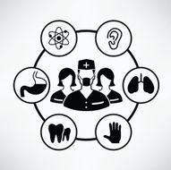 Medical info graphic design clean vector N6