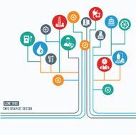 Industry info graphic design on white background vector N2