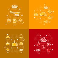 restaurant sticker infographic