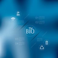 ecology infographic with unfocused background N8