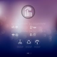ecology infographic with unfocused background N9