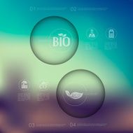 ecology infographic with unfocused background N10