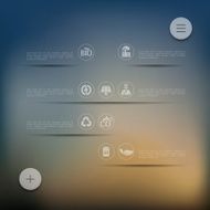 ecology infographic with unfocused background N11