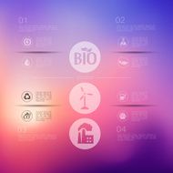 ecology infographic with unfocused background N13