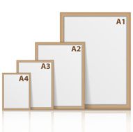 3D picture frame design vector